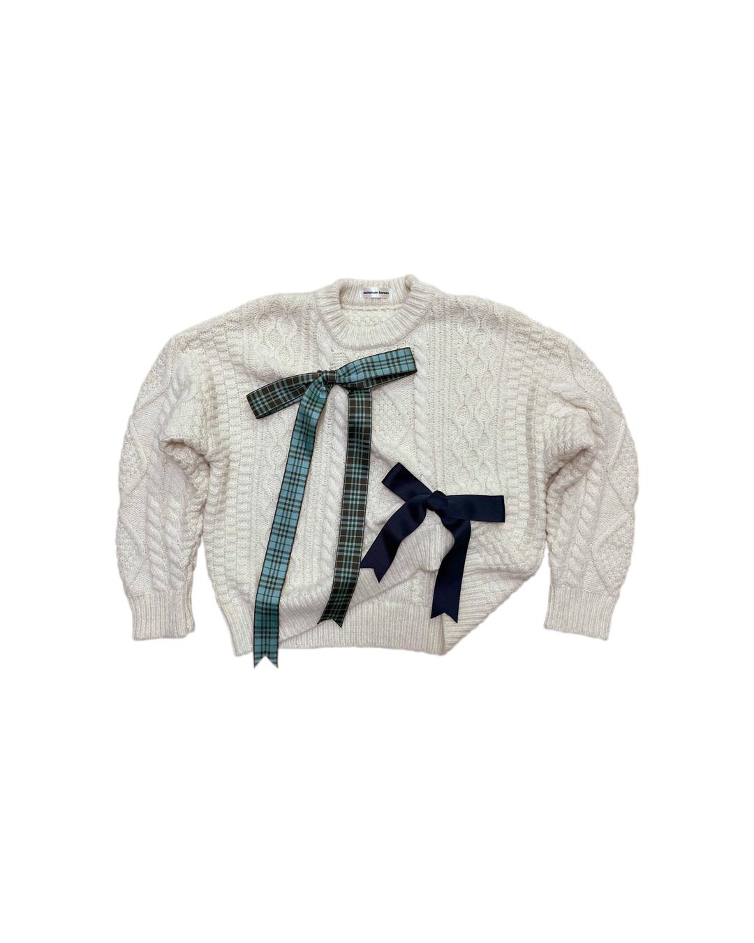 Ribbon Dam Knit (Ivory)