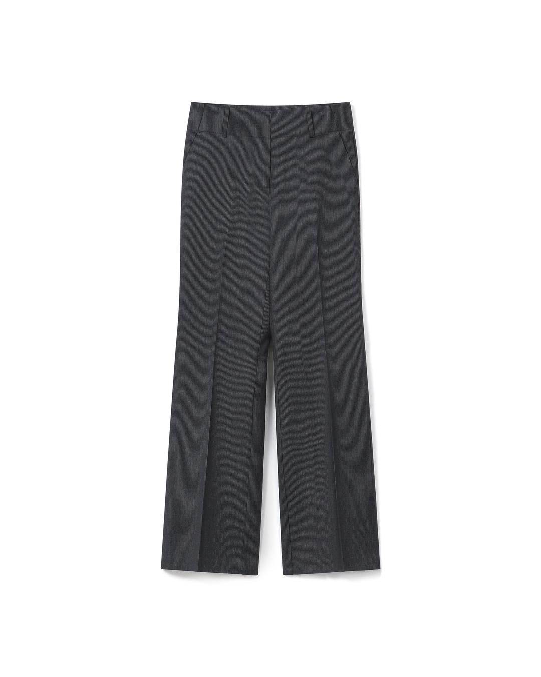 레더로우 [BEST] [3rd Reorder] Rowan Slit Trousers (Charcoal Stripe)