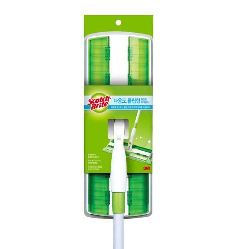 스카치브라이트 다용도 클립형 올인원 막대걸레, 35 x 13 cm, 1개 - 청소용품 | 쿠팡