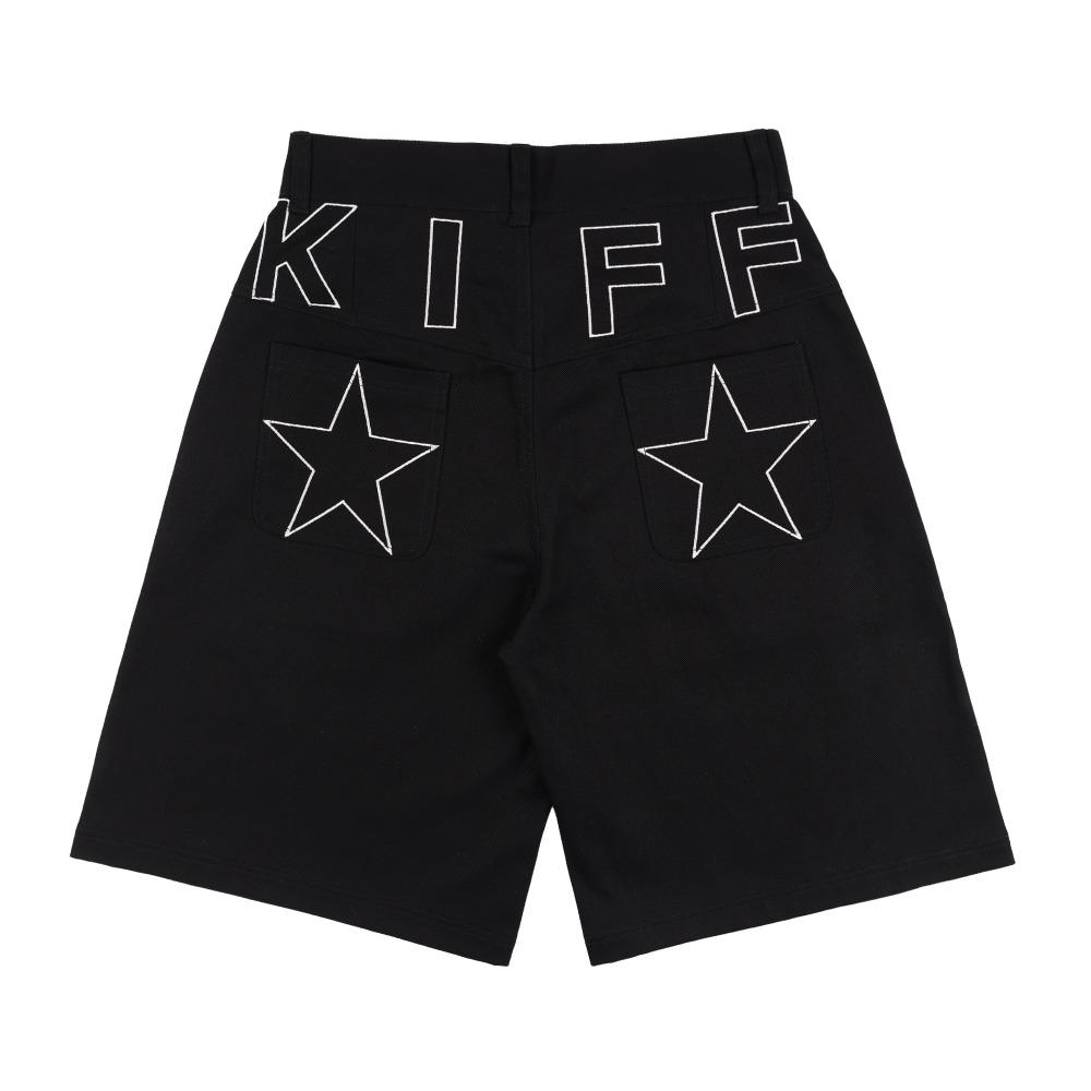 KIFF Star Cotton Shorts (Black) K25QC690