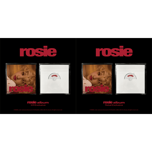 kr.ktown4u.com : [케타포 Special Gift] [2CD 세트상품] 로제 (ROSÉ) - first studio album 'rosie' (KR Exclusive Ver. + Retail Exclusive Ver.)