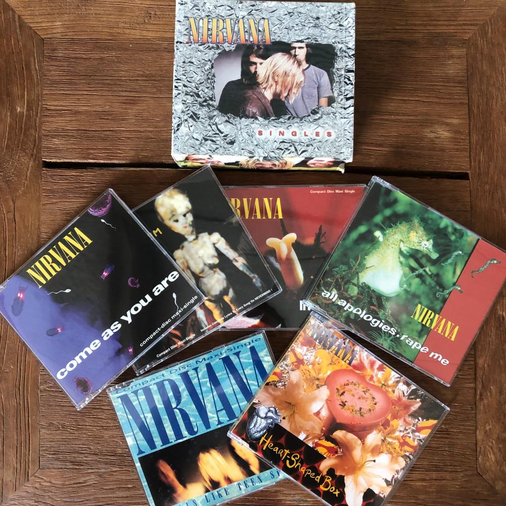 [희귀 수입 초판 Box Set 6 CD 박스 세트] NIRVANA ( 너바나 Kurt Cobain ) - Singles / Smells Like Teen 등 [CD 상태 최상]