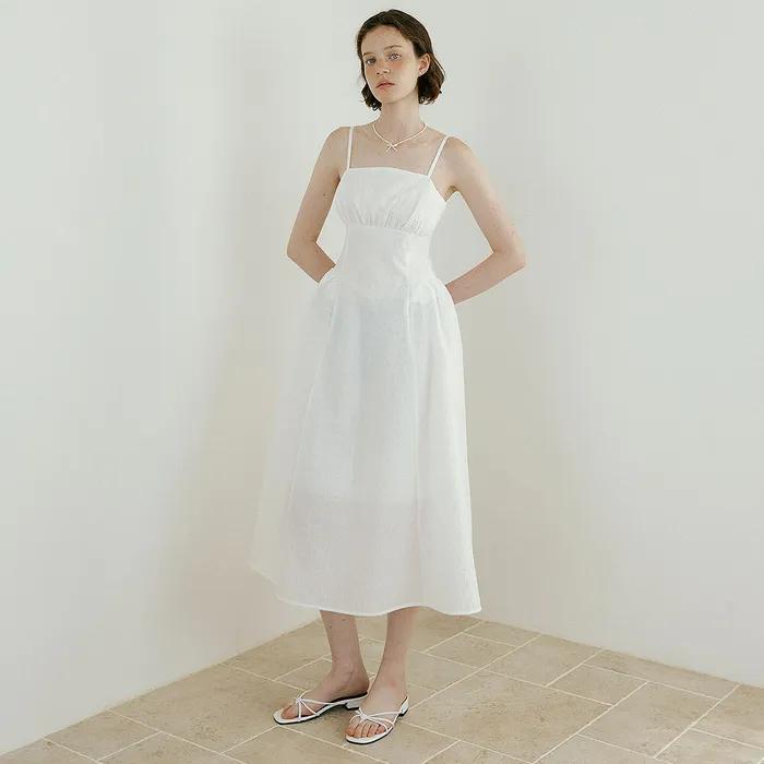 Floral Jacquard One-piece (white)