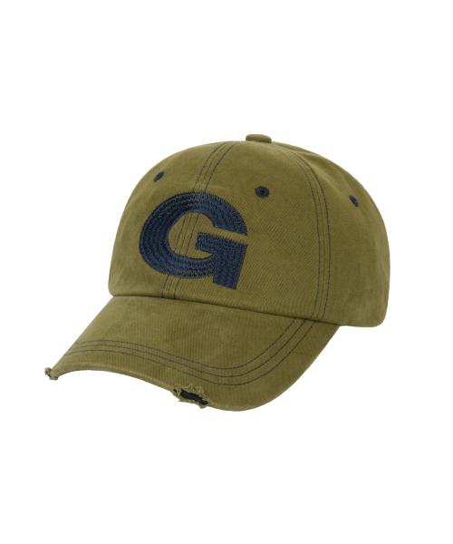 G Needlework Ball Cap (Khaki)
