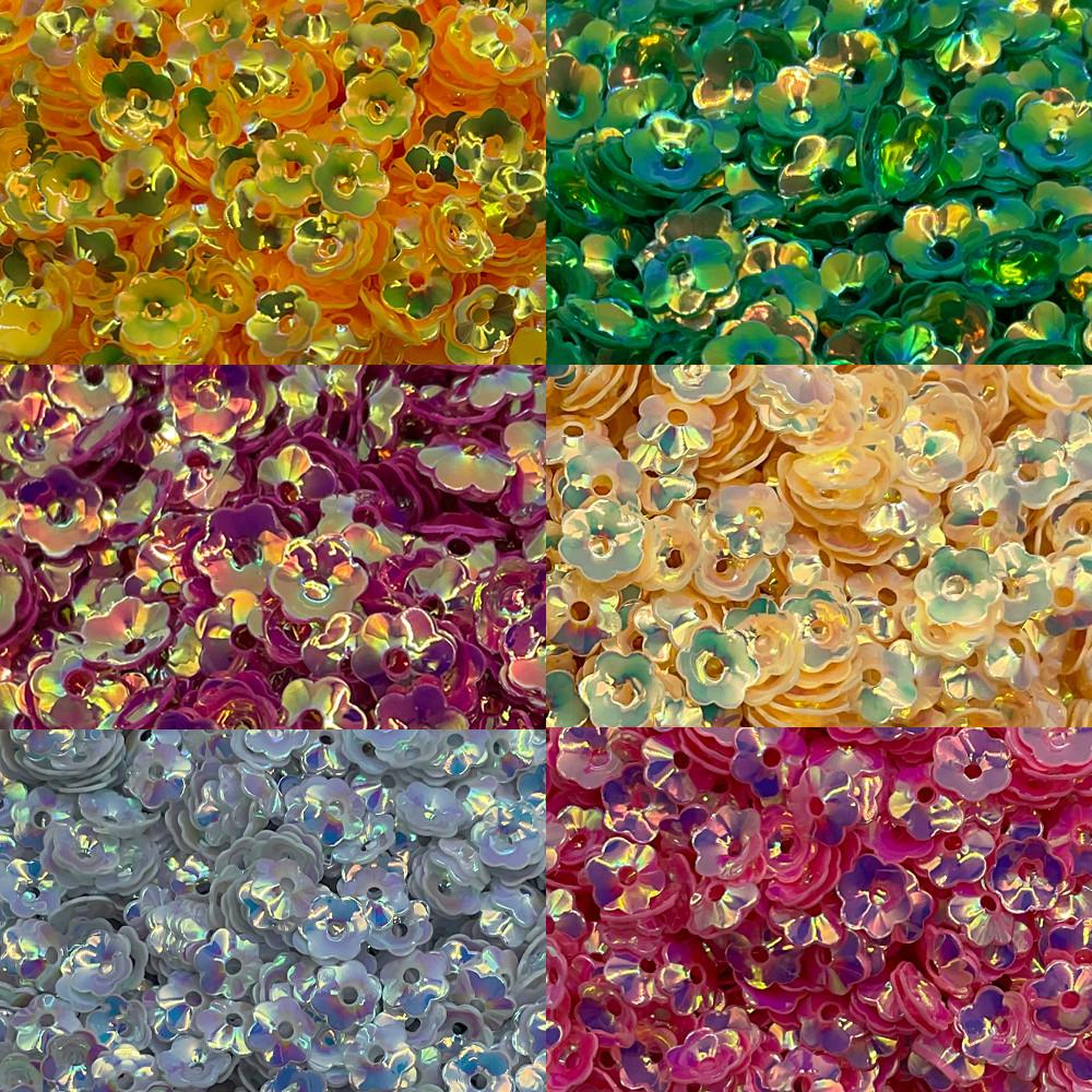 데코덴 슬라임 매화 파츠 꽃 스팽글 15g 크런치 부자재 네일 비즈 레진 공예 탑꾸 폰꾸미기