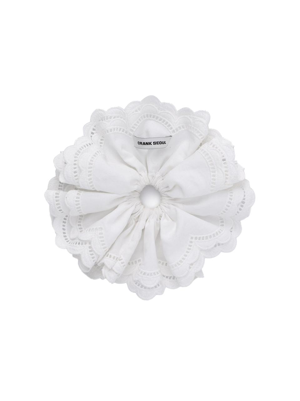 [Release 4/1] COTTON FRILL BIG SCRUNCHY_WHITE
