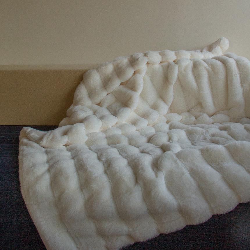 클라우드 밍크 퍼 극세사담요 대형블랭킷 와플 극세사이불 겨울담요 2size