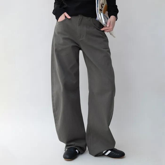 [3rd] Coco curved jeans_charcoal