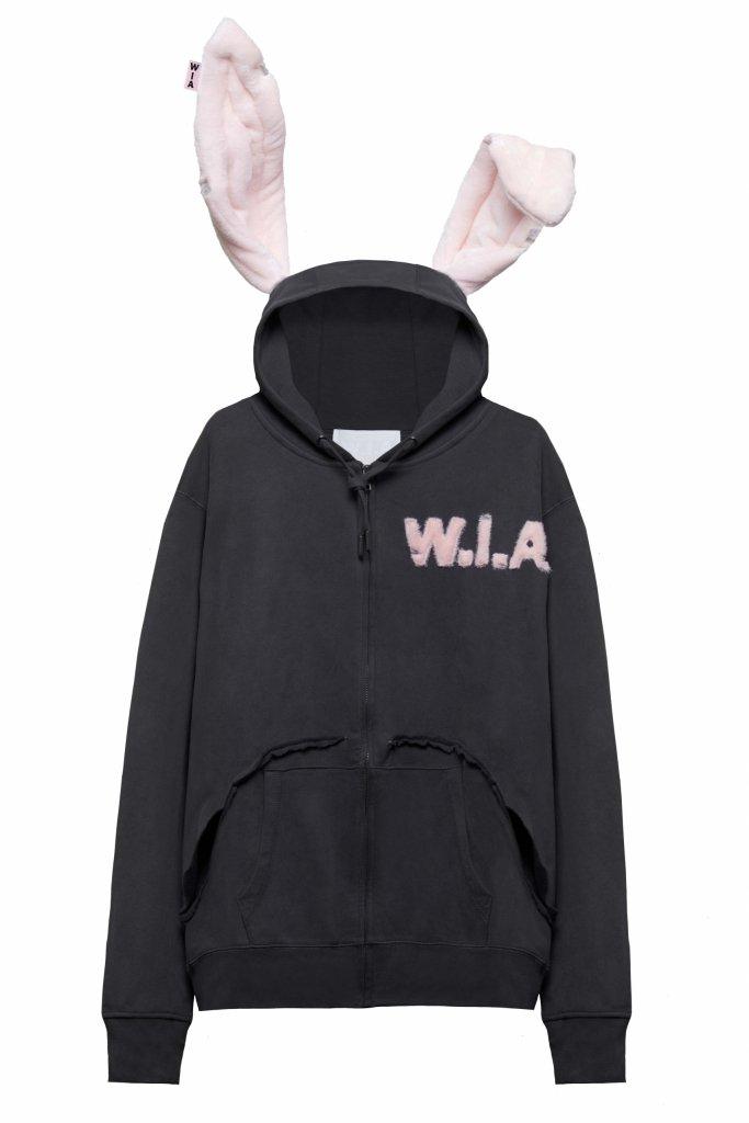 DARK PUP ORGANIC COTTON ZIP UP HOODIE