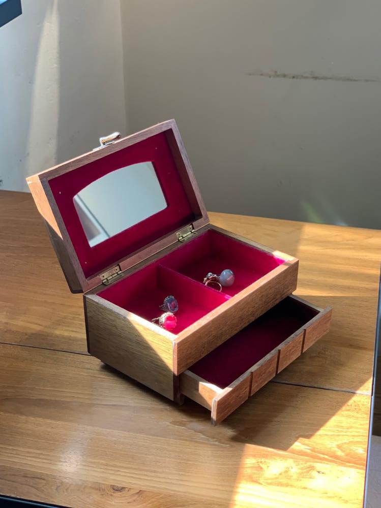 빈티지 원목 보석함