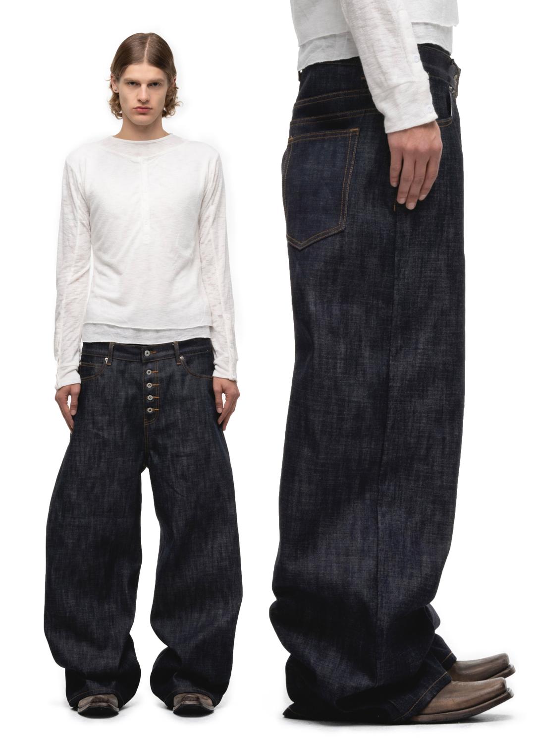 RAW DENIM JAPANESE LOOSE FIT BLUE - SMALL