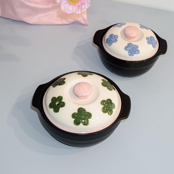 flower ttukbaegi pot(2sizes,color)