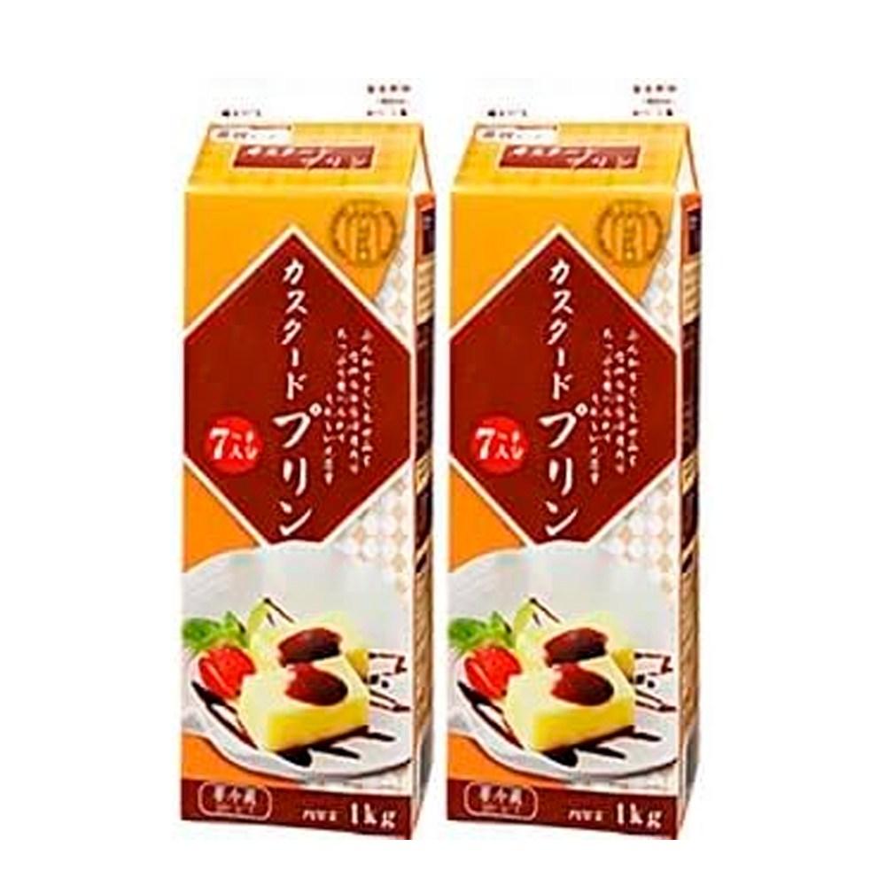 교무슈퍼 카스타드 푸딩 우유팩 푸딩 1kg 1+1