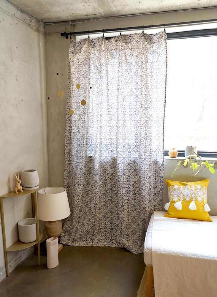 블랑쉬 오리엔탈 무드 린넨커튼130x240(1p)