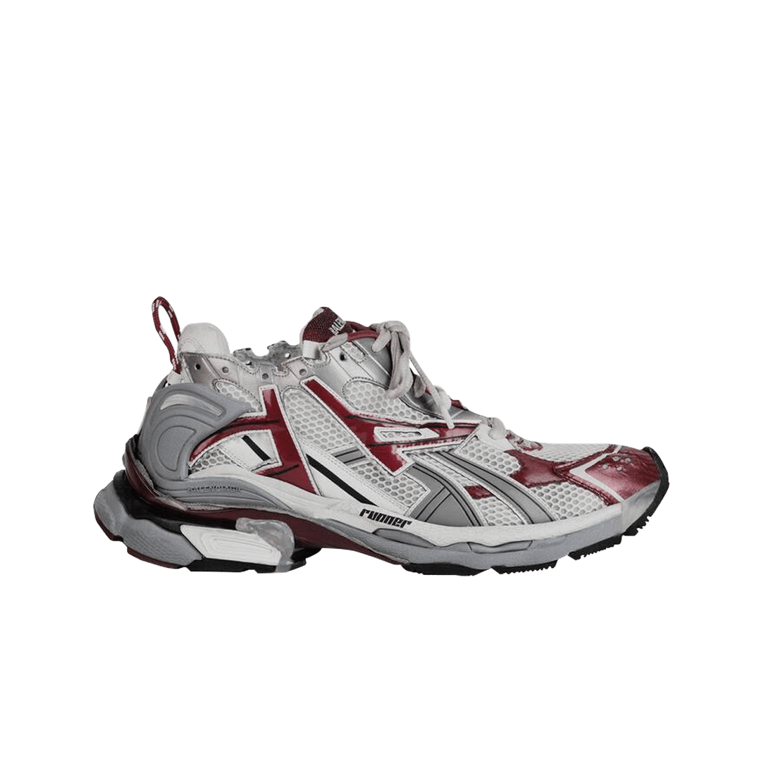 Balenciaga Runner Sneakers Grey Burgundy