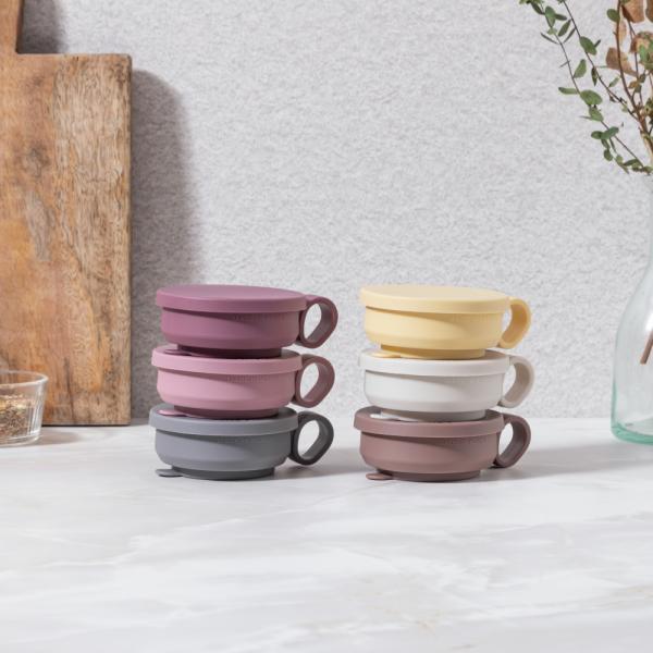 파스텔 실리콘 접이식 컵 손잡이 양치컵 캠핑컵