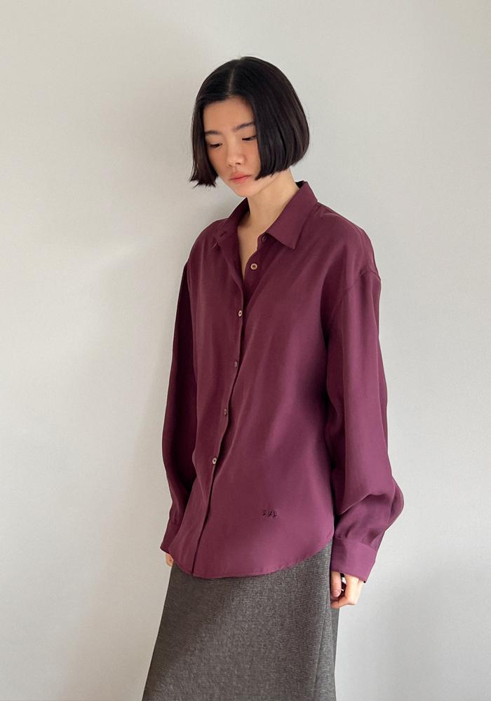 CUPRO SHIRT_GRAPE