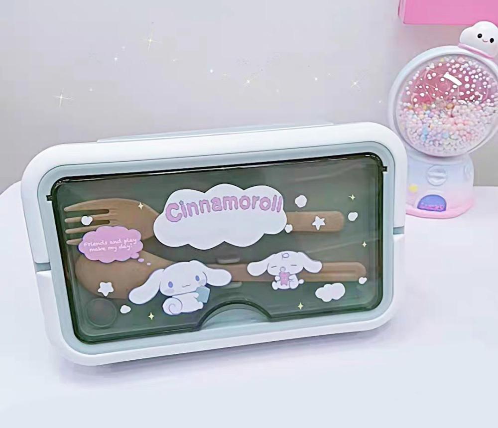 시나모롤 도시락통 산리오 캐릭터 런치박스 손잡이 소풍도시락
