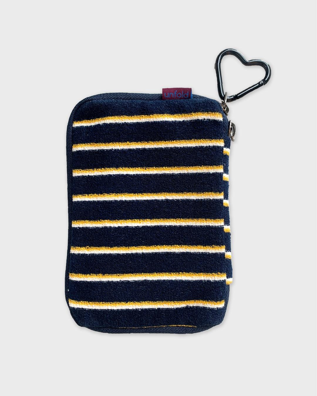 Terry travel wallet (navy-yellow)