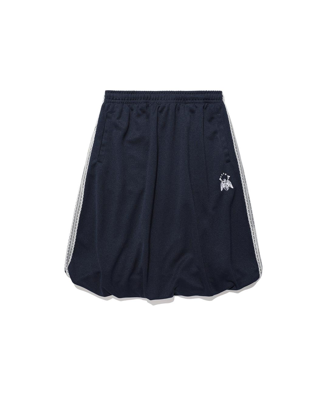 glory balloon lace track jersey skirt[navy]