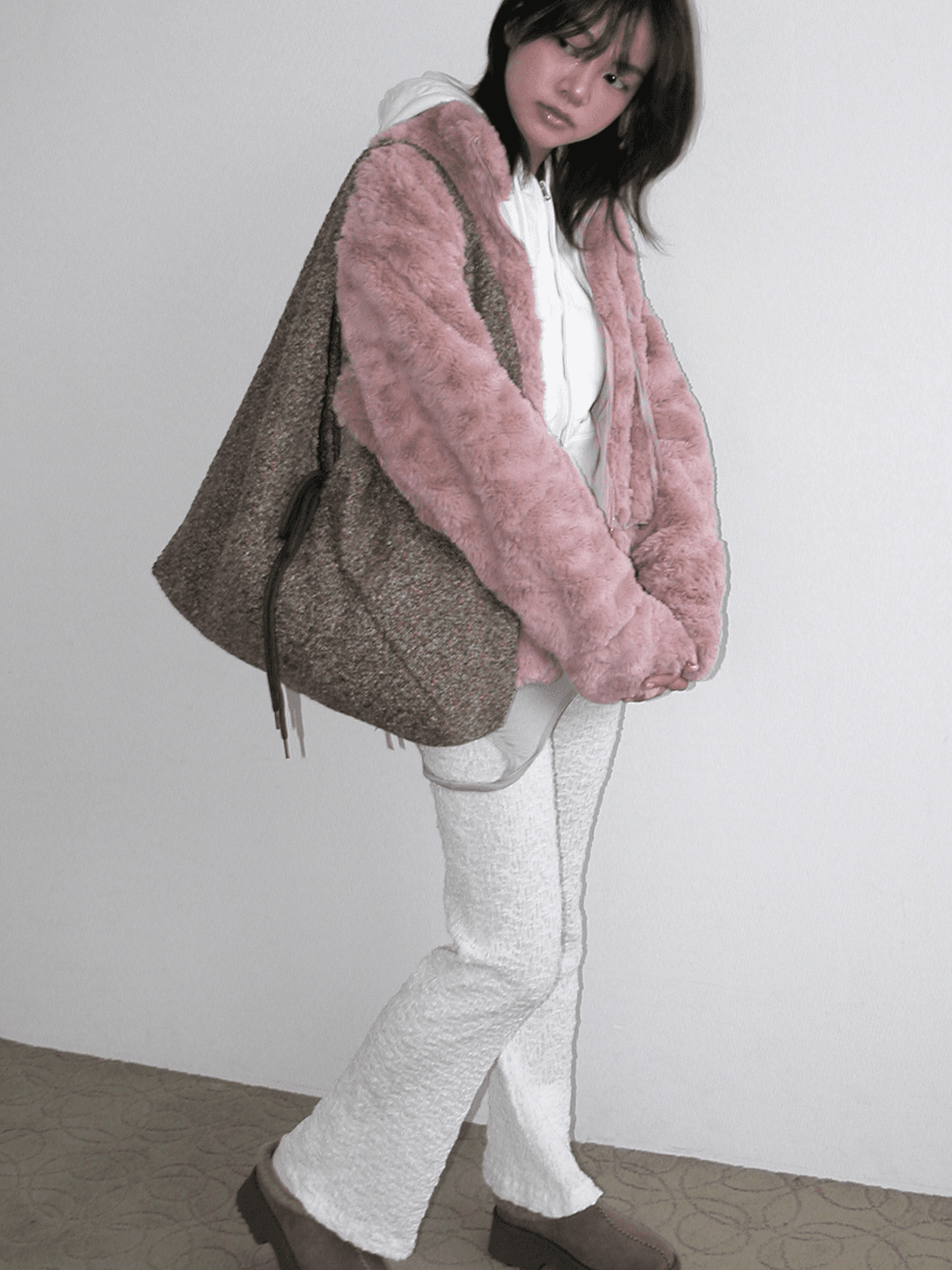(3차 재입고) Jeanne Knit Shoulder Bag_Brown