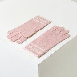 핑크 짜임 울캐시미어혼방 장갑 HIGV5F630P2