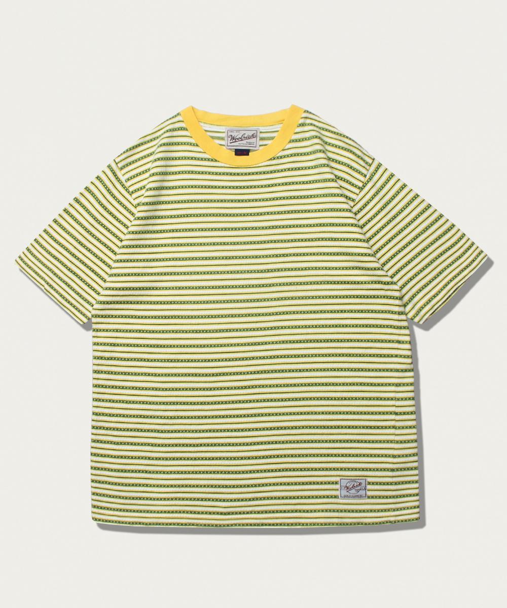 90's Woolrich border jacquard tee