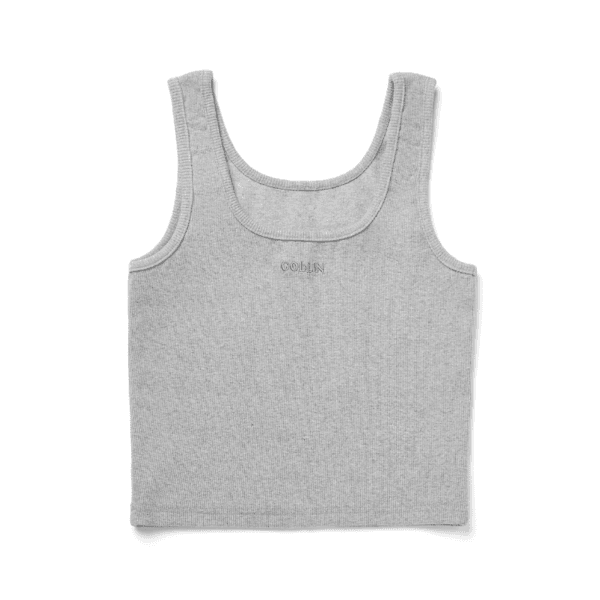 Logo Sleeveless Cropped Top(Gray)