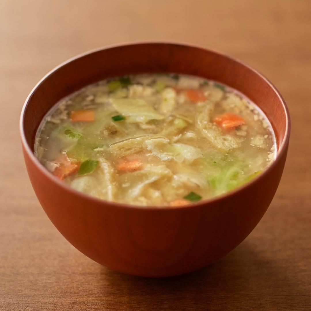 大袋　素材を生かした味噌汁　豚汁