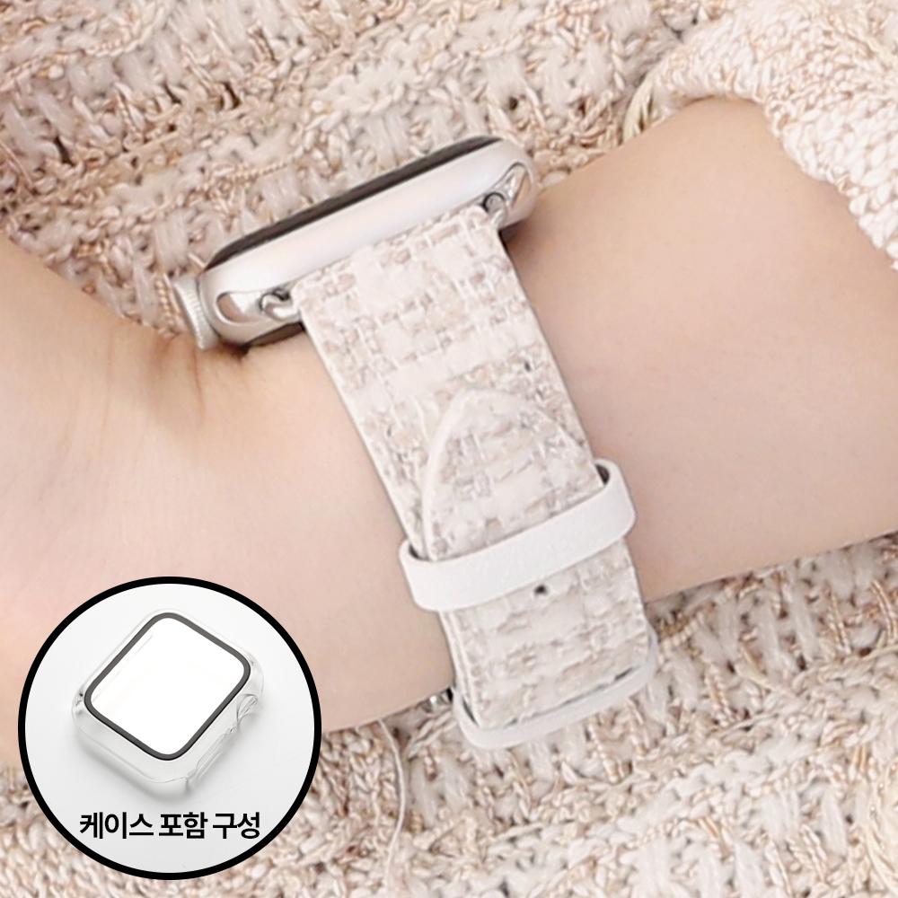 애플워치스트랩 가죽 트위드 38 40 41