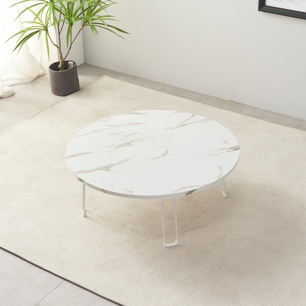 다다재 다용도 원형 테이블 L 좌식책상 접이식밥상