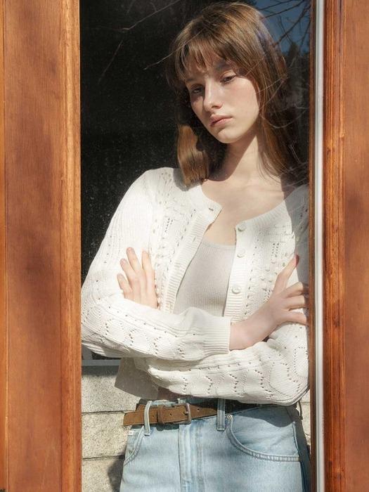 BLOOM CROCHAT CARDIGAN / 3COLOR