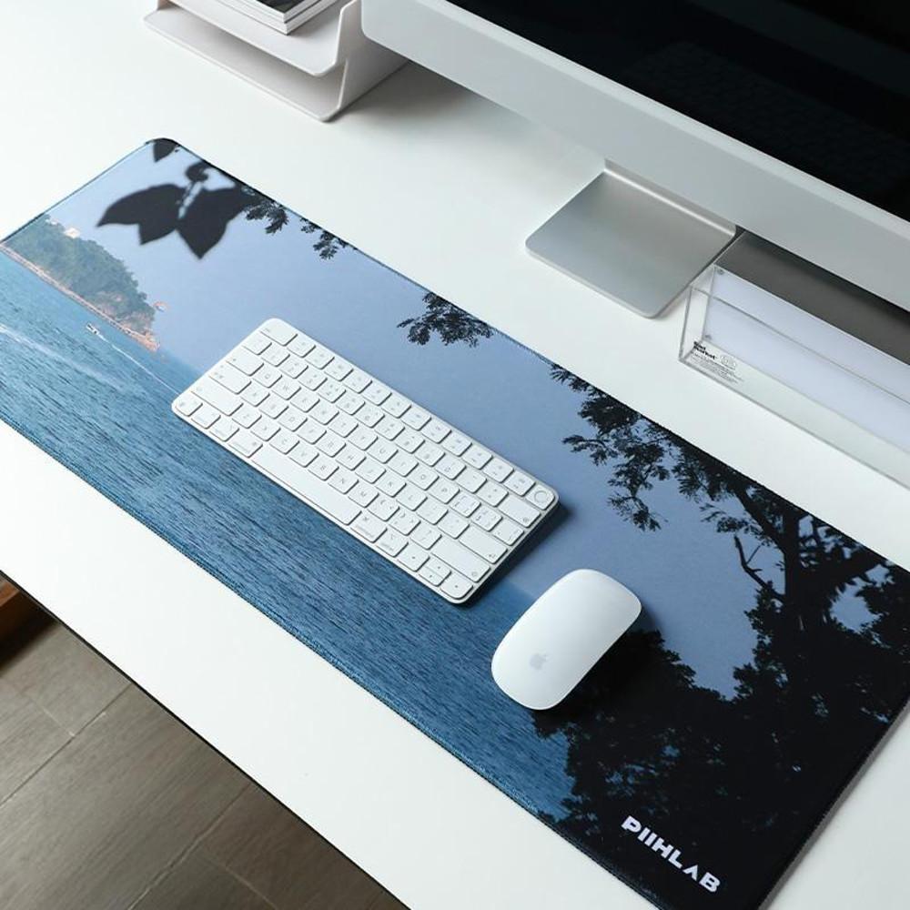 수심 Wave Mouse Pad 웨이브 마우스 패드 바다 풍경 감성 유니크 데스크