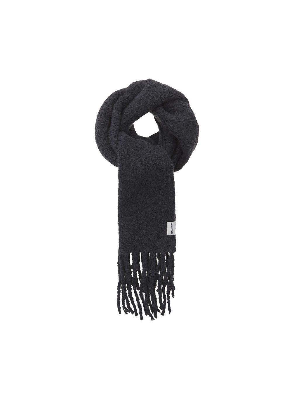 Soft Wool Muffler (Charcoal)