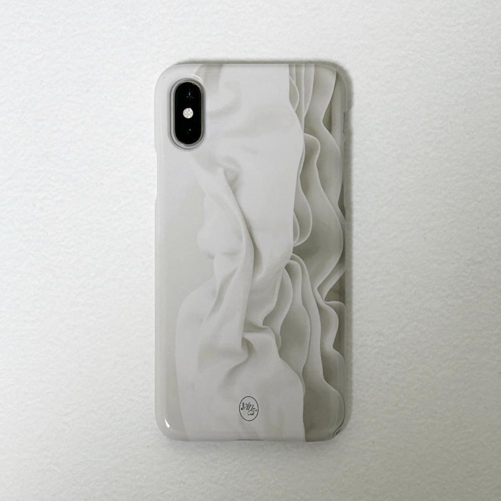 [Hard phone case] PinOf gray lace
