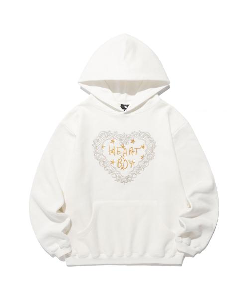 나이스고스트클럽(NICEGHOSTCLUB)  HEART BOY HOODIE_WHITE(NG2FSUM404A) - 사이즈 & 후기 | 무신사