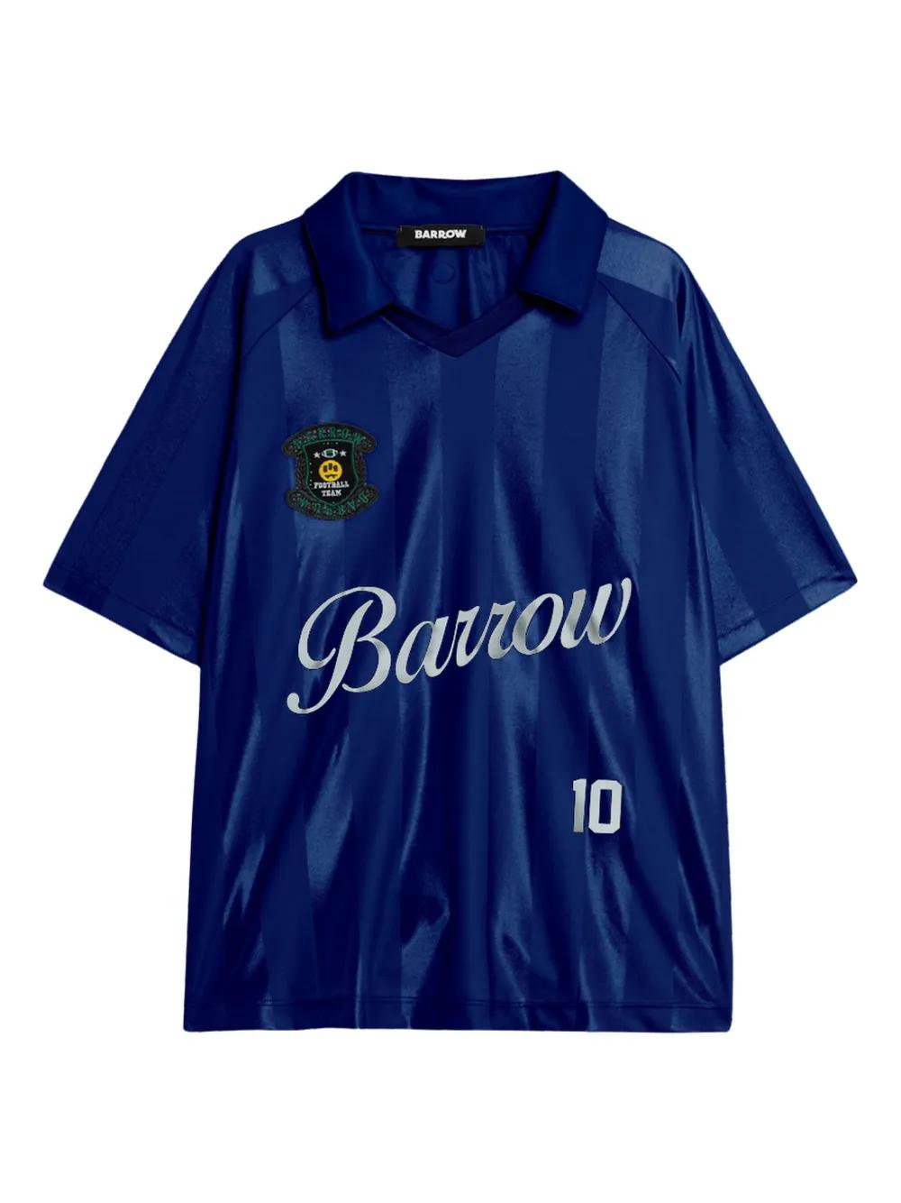 BARROW 로고 프린트 폴로 셔츠 | 블루 | FARFETCH KR