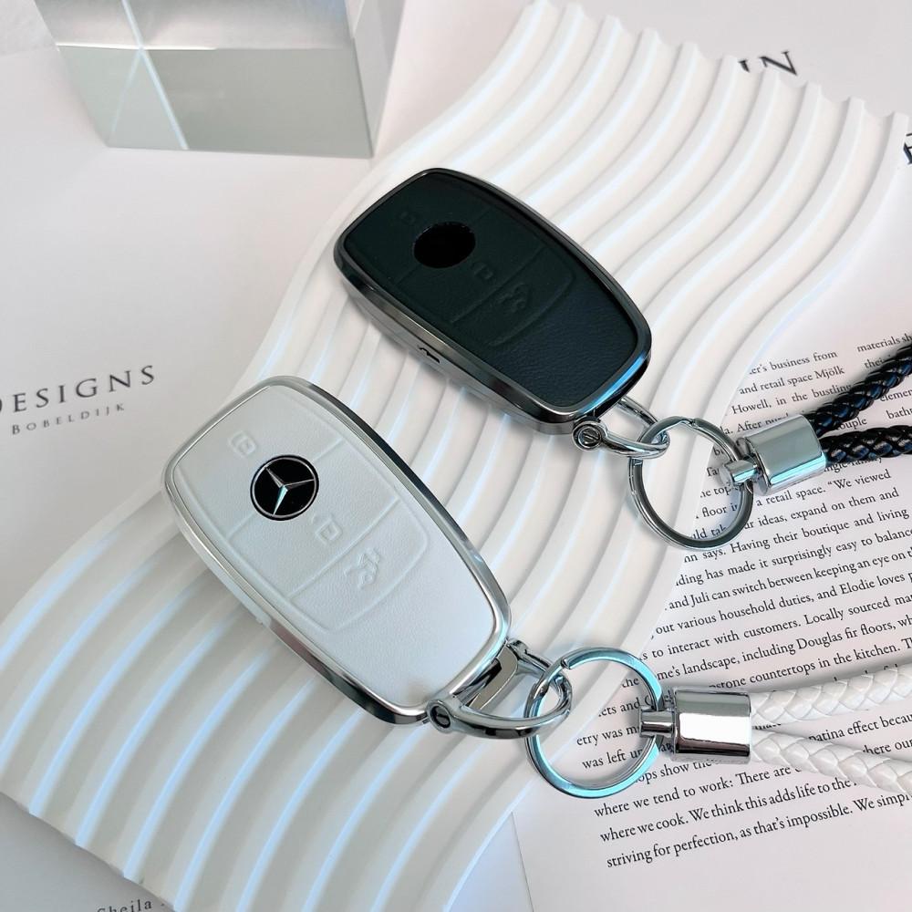 벤츠 가죽 메탈 키케이스 키링 스마트 키홀더 키커버 신형 타입B