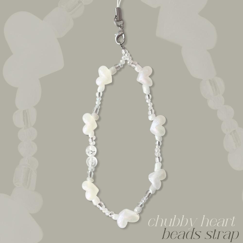 로브제 통통 하트 이니셜 비즈 스트랩