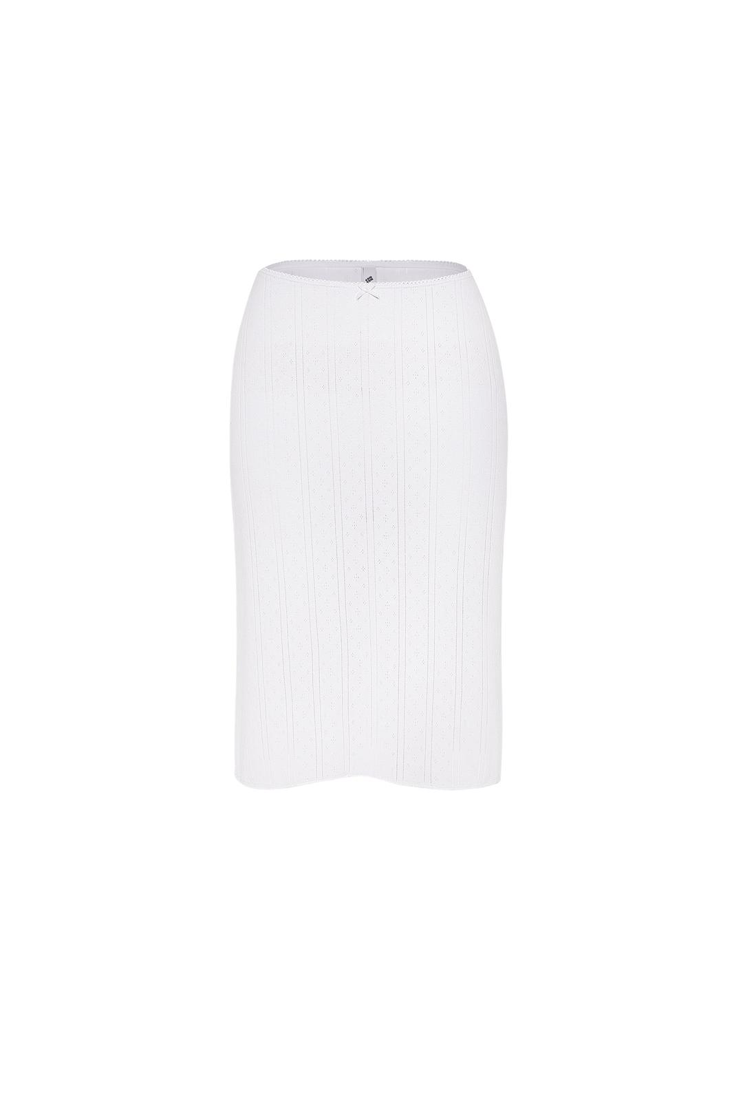 The Slip Skirt White - XXS