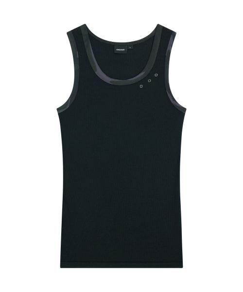 Eyelet Contrast Camo Sleeveless (Black)