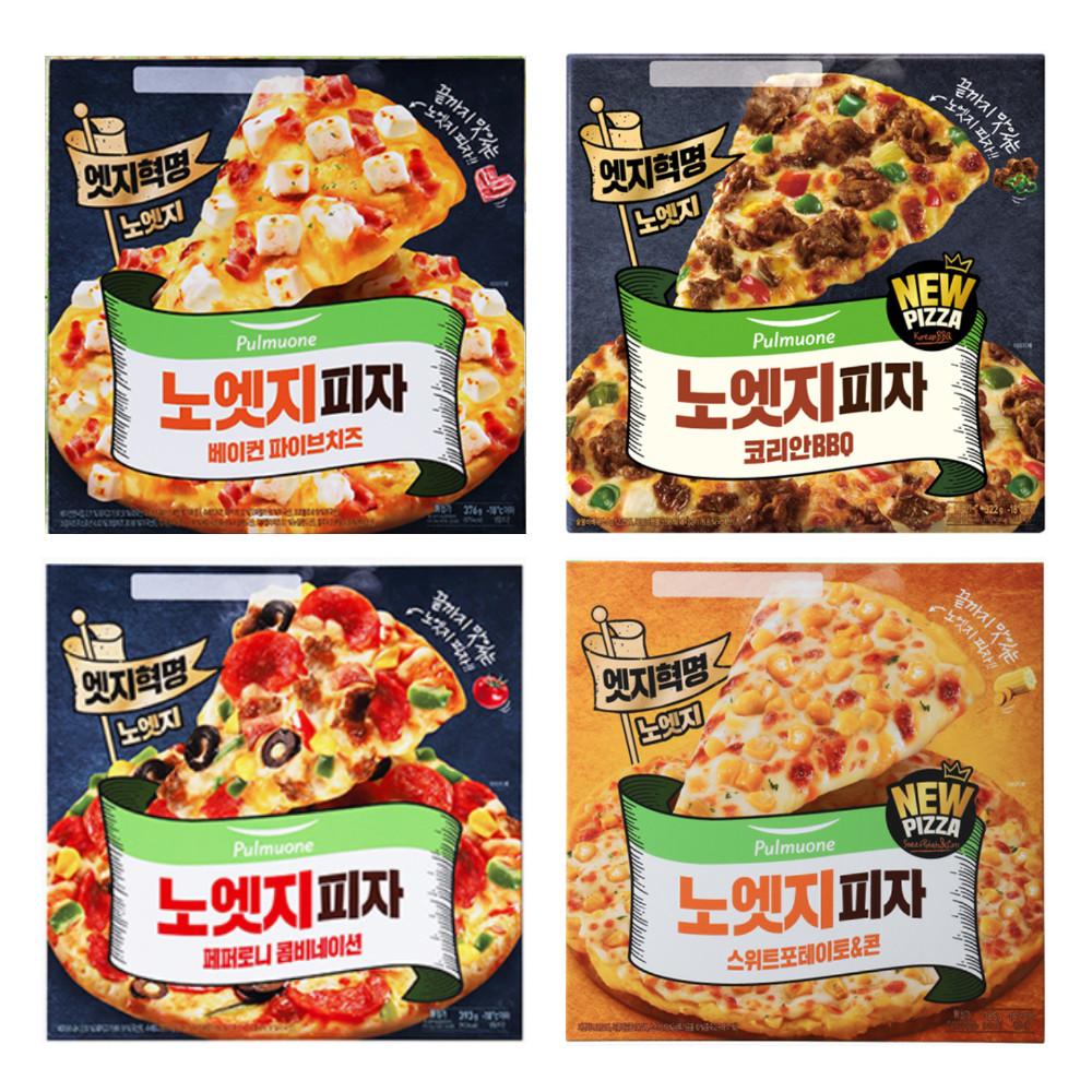 풀무원 풀무원 노엣지피자 4종 파이브치즈 BBQ 콤비네이션 스위트콘 4판