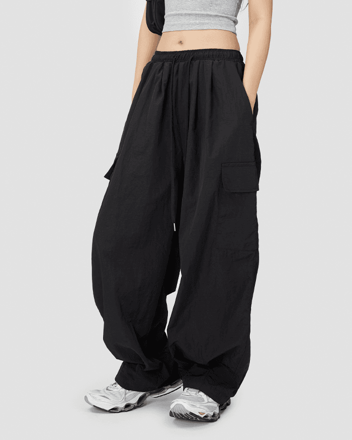 헴 다트 벌룬 핏 카고 팬츠