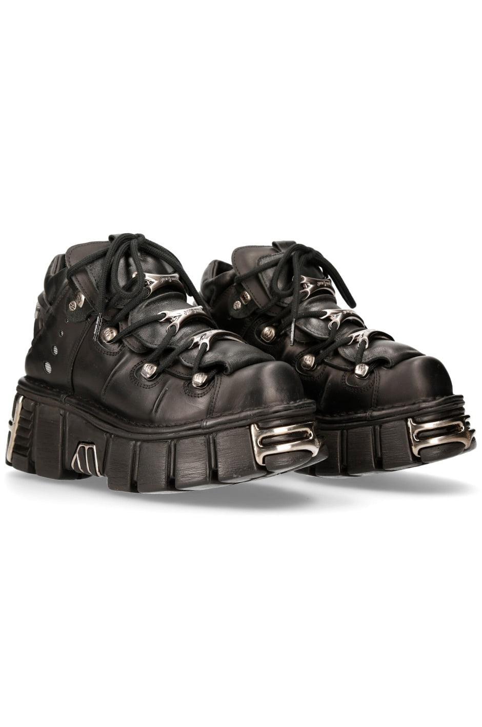 [뉴락 NEW ROCK] BLACK TOWER WITH LACES M-106-S1