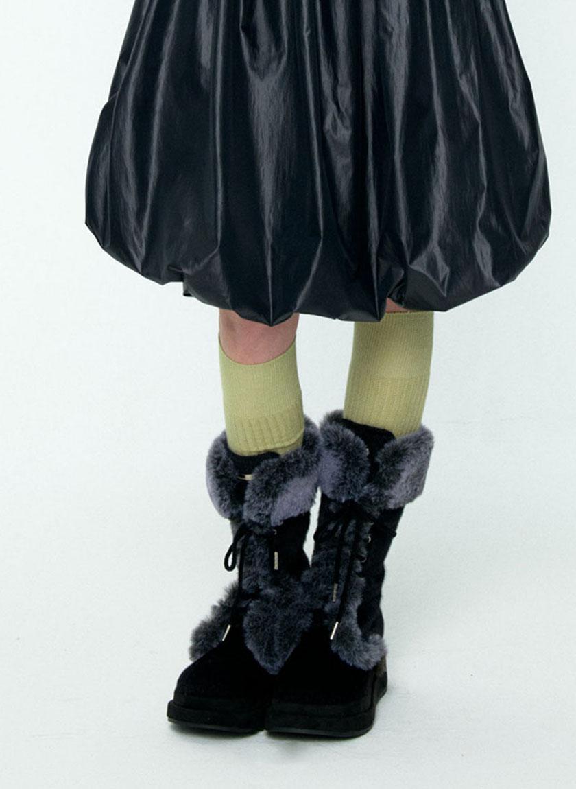 Sugar Fur Boots (Black)