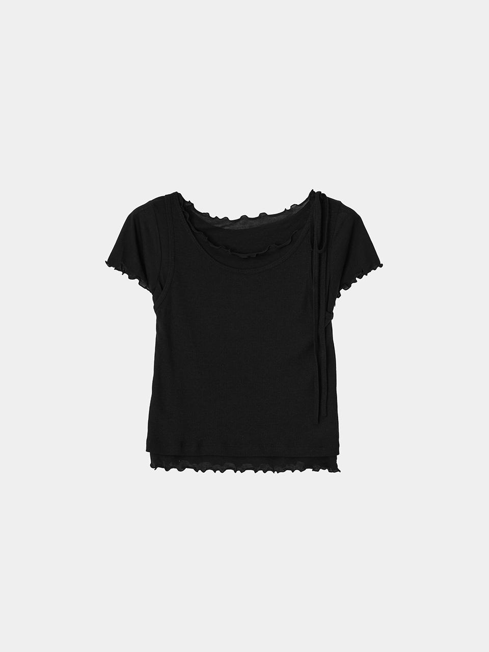 [2차] Wave tee (black)