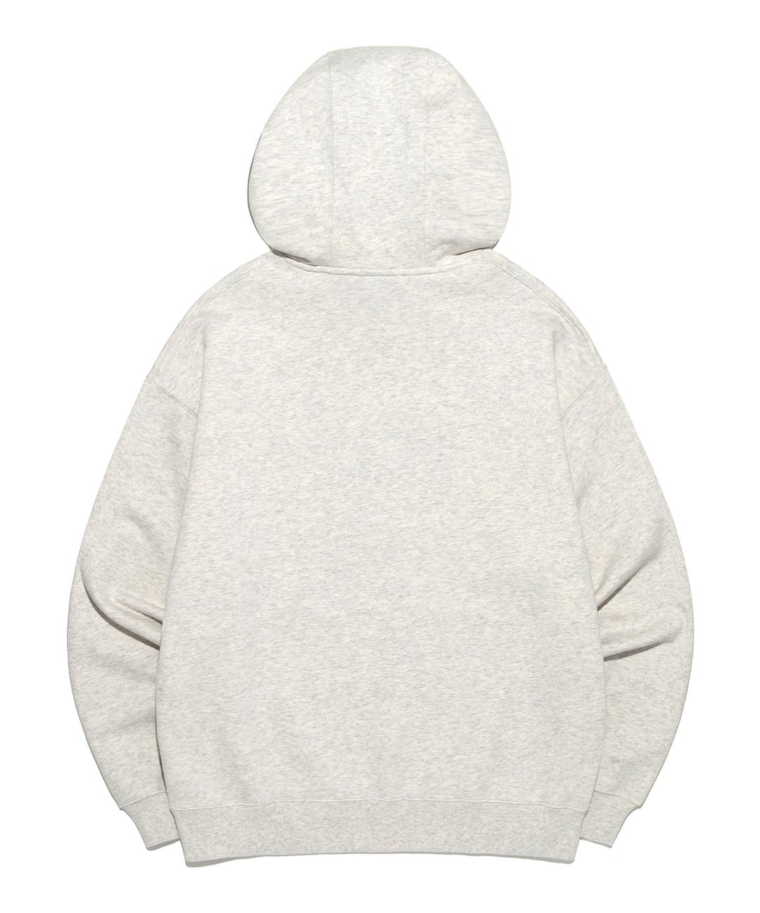 리 브라더스 그래픽 자수 후드 티셔츠 오트밀