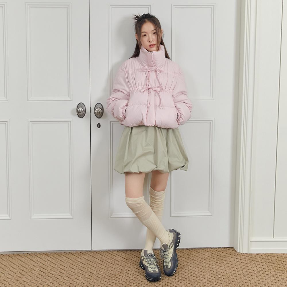 RIBBON BALLOON SKIRT (OLIVE)