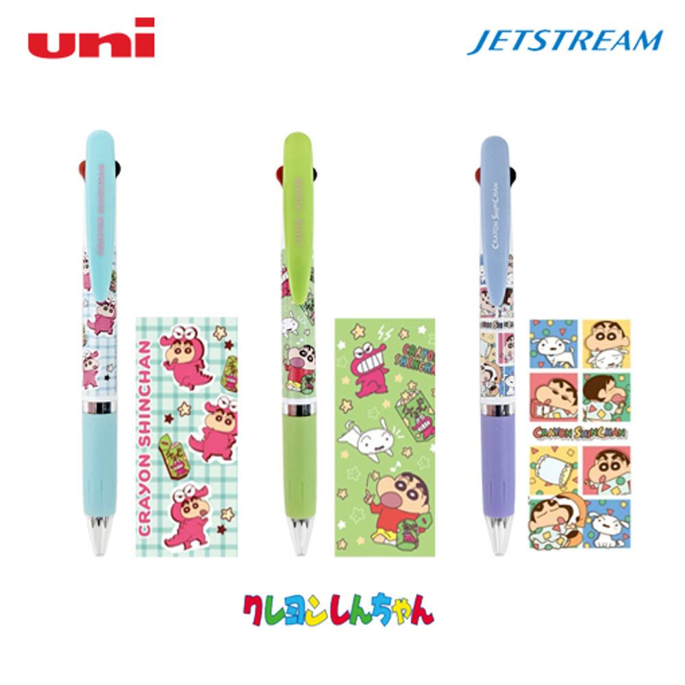 유니 제트스트림 3색 짱구  [크레용/ 초코비/카툰]