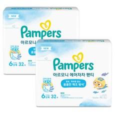 팸퍼스 2023 아르모니 에어차차 팬티형 기저귀 6단계 (15-25kg)